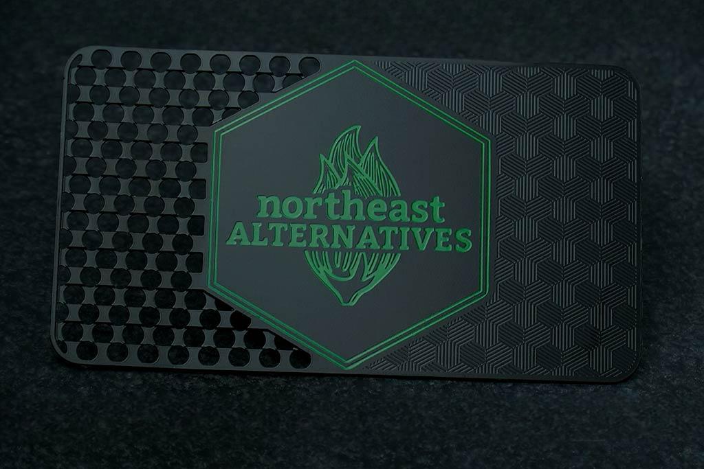 Black Metal Business Cards