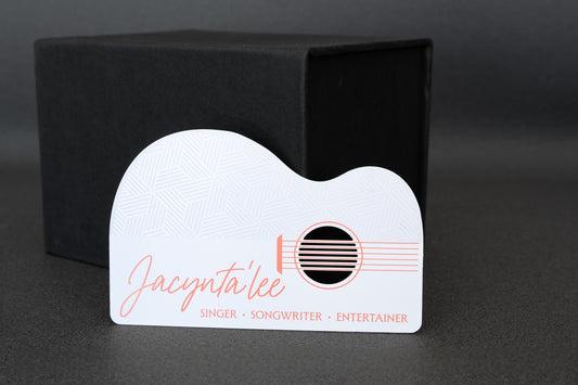 White Metal Business Cards