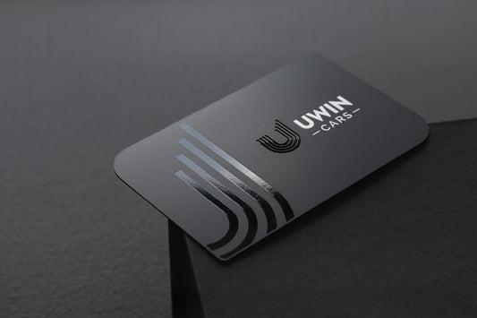 Black Metal Business Cards