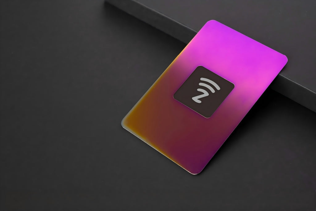 Rainbow Metal Business Cards