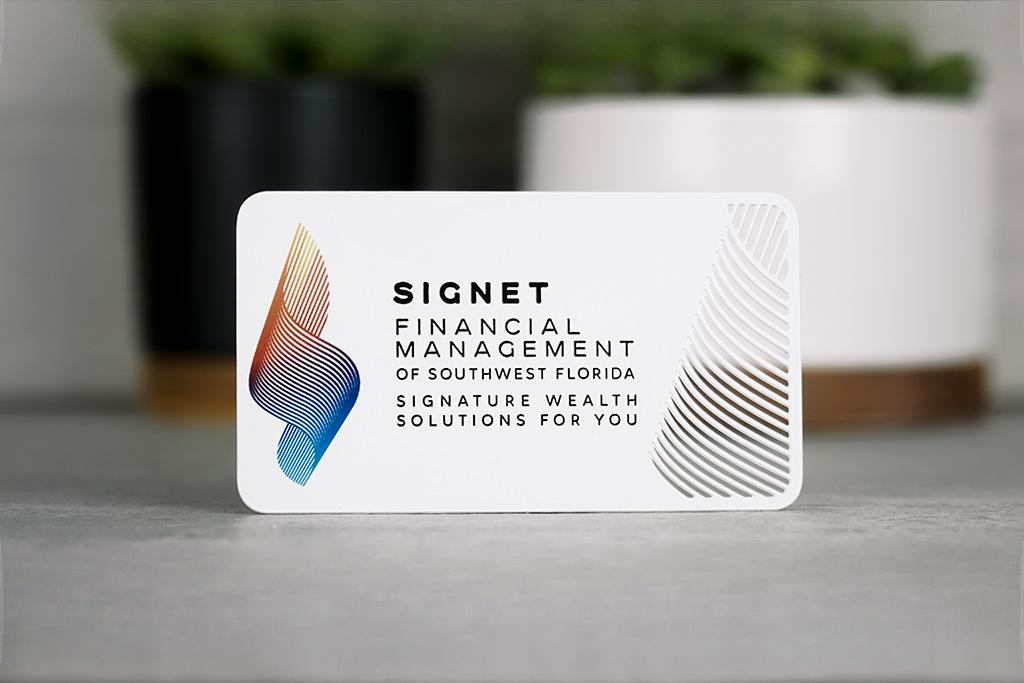 White Metal Business Cards