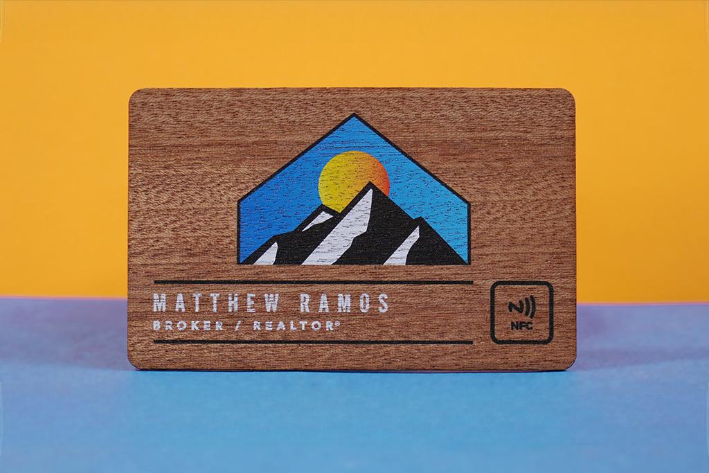 Wood NFC Business Cards