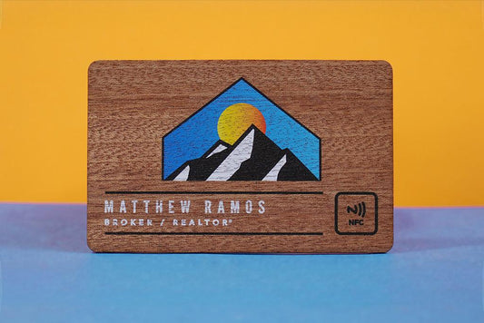 Wood NFC Business Cards